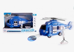 Rendőrségi helikopter 1:16 hanggal, fénnyel és projektorral