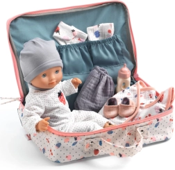 Ajándék bőrönd Vanille babával DJECO