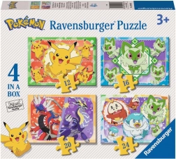 Puzzle Pokémon 4 az 1-ben (12, 16, 20, 24 darab) RAVENSBURGER
