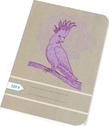 A5-ös füzet, 20 lap, sima, újrahasznosított – Papírny Brno Papagáj