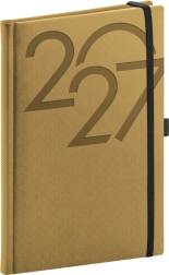 NOTIQUE heti határidőnapló Ajax 2027 arany 15 × 21 cm