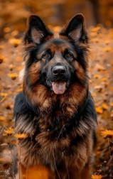 Norimpex gyémántfestés német juhászkutya virágok között 30 × 40 cm