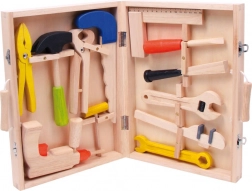 Small Foot fa bőrönd szerszámokkal Lino
