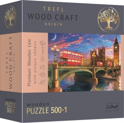 TREFL Wood Craft Origin puzzle Westminster palota Big Bennel 501 darab