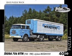Retro kirakó Autó Truck Škoda 706 RTTN Orličan N12CH pótkocsival, 40 darab