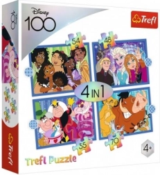 Puzzle 4 az 1-ben – Vidám DISNEY világ