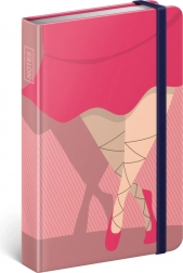 NOTIQUE Piggie zsebnotesz, 9 × 13 cm, vonalas