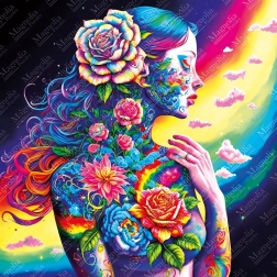 Magnólia virágistennő puzzle, 1023 darab