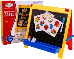 4 az 1-ben tábla krétával, filctollal és mágneses betűkkel