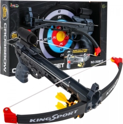 Gyermek számszeríj (6+) Sport készlet 7 db + Célpont + 5 nyíl + Irányzék