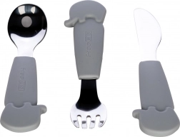 FreeON rozsdamentes acél evőeszközkészlet szürke