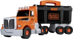 BLACK+DECKER szerszámkészletes teherautó és fúrógép, építőkészlet gyerekeknek 43 cm