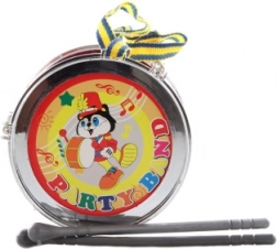 Műanyag dob 13 cm verőpálcákkal