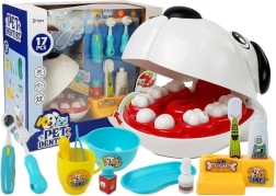 Gyerek állatorvosi–fogorvosi készlet kutyussal és fogászati eszközökkel