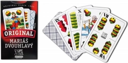 Kétfejű mariáš kártyák rombuszmintás hátlappal