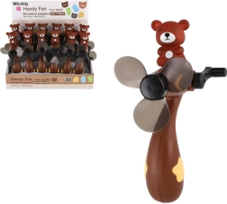 Maci mintás műanyag kézi ventilátor