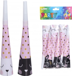 Parti trombiták cicamotívummal 20 cm