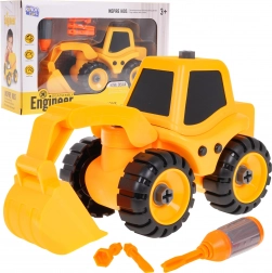 Összeszerelhető betonkeverő gyerekeknek 3+ csavarhúzóval és 3 bittel – Markoló