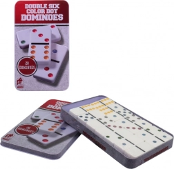 Dominó fém dobozban gyerekeknek