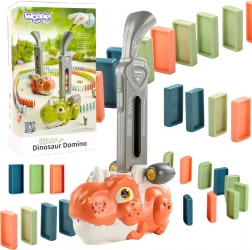 Woopie dinoszaurusz dominóvonat világítással – narancssárga