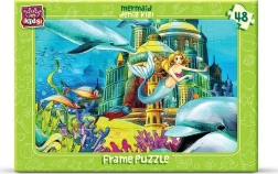 ART PUZZLE sellő – keretes táblapuzzle, 48 darabos