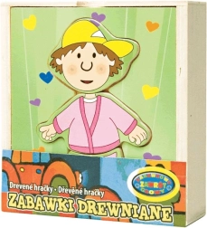 Öltöztesd fel a fiút – fa kirakó