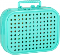 Kreatív mozaikás készlet bőröndben akkus csavarozóval – építőkészlet gyerekeknek – Dinoszaurusz