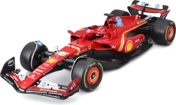 Bburago F1 Ferrari SF-24 1:18 Charles Leclerc figurával és vitrinnel