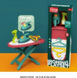 Gyermek vasalókészlet vasalódeszkával és vasalóval