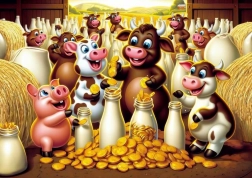 Puzzle Tejes Kincs 25 darab