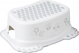 Csúszásgátlós gyerek fellépő a fürdőszobába bagoly mintával, fehér