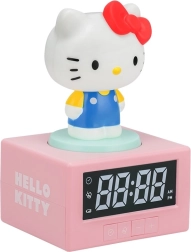 Világító asztali ébresztőóra Hello Kitty vetítéssel