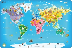 Fa puzzle világtérkép gyerekeknek Classic World