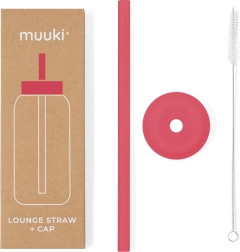 MUUKI Lounge szívószál és tető Dinnye mintával