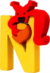 Fauna Ábécé N betű mókus