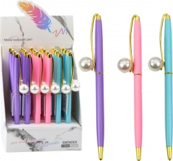 Fém toll gyöngy díszítéssel kék tinta 1,0 mm