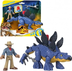 Imaginext Jurassic World Stegosaurus és Dr. Grant – akciófigurás készlet