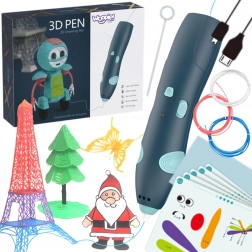 Woopie 3D toll gyerekeknek USB tápellátással és biztonságos patronokkal