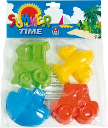 Homokozó formák készlete Járművek