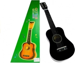 Klasszikus Fa Gitár Pengetővel Fekete 60 cm
