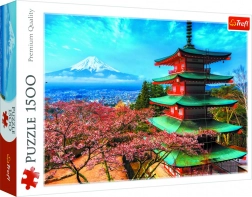 Trefl puzzle 1500 darab – Pagoda és a FUJI-hegy, Japán