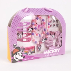 DISNEY MINNIE ékszer- és hajdísz szett kézitáskában
