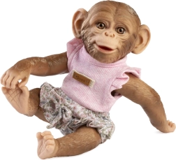 Guca élethű majom baba vinil testtel 32 cm