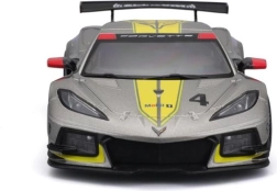 fém autómodell 1:24 bburago corvette c8.r 2020 versenysárga