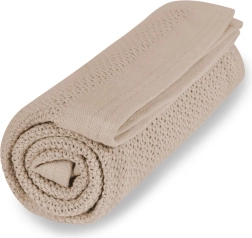VINTER & BLOOM Soft Grid Organic takaró, Golden Sand