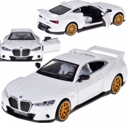 Fém BMW 3.0 CSL 1:34 modell világítással és hanggal, nyitható ajtókkal