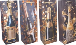 Ajándéktáska palackhoz M 35 × 12 × 9 cm Egész évben - 1 darab