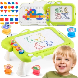 Ricokids mágneses rajztábla asztallal és mozaikkal rk-823 - 1 db