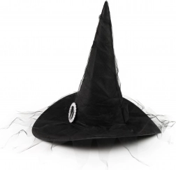 gyerek boszorkánysapka ezüst csattal