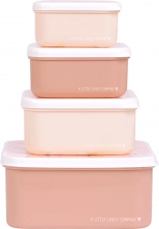 A Little Lovely Company négydarabos uzsonnásdoboz-készlet – Pillangók